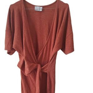 ASOS Design Orange Wrap Sweater